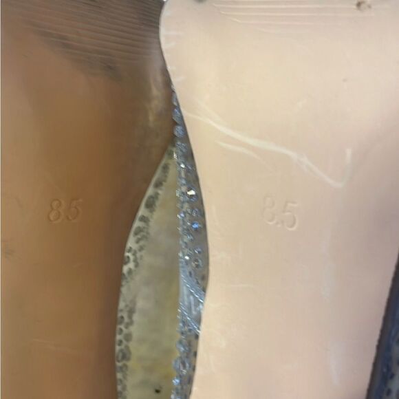Steve Madden Kaidel See Thru Rhinestone silver pump heels 8.5 - Picture 6 of 6